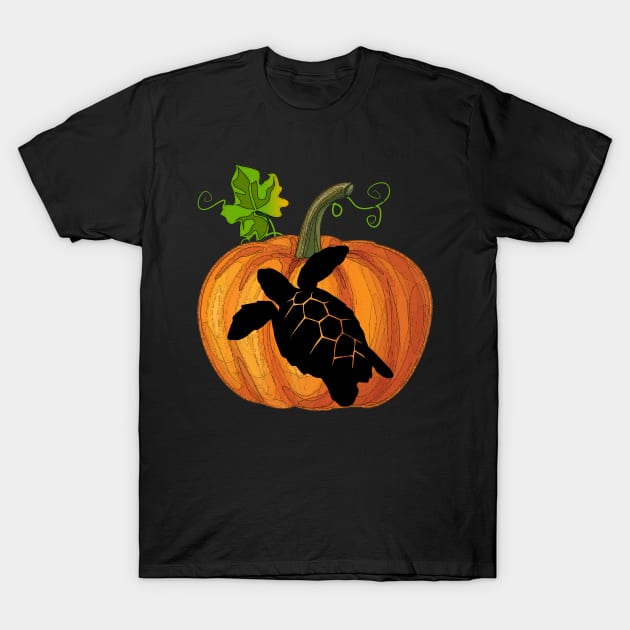 Turtle in pumpkin T-Shirt by Flavie Kertzmann